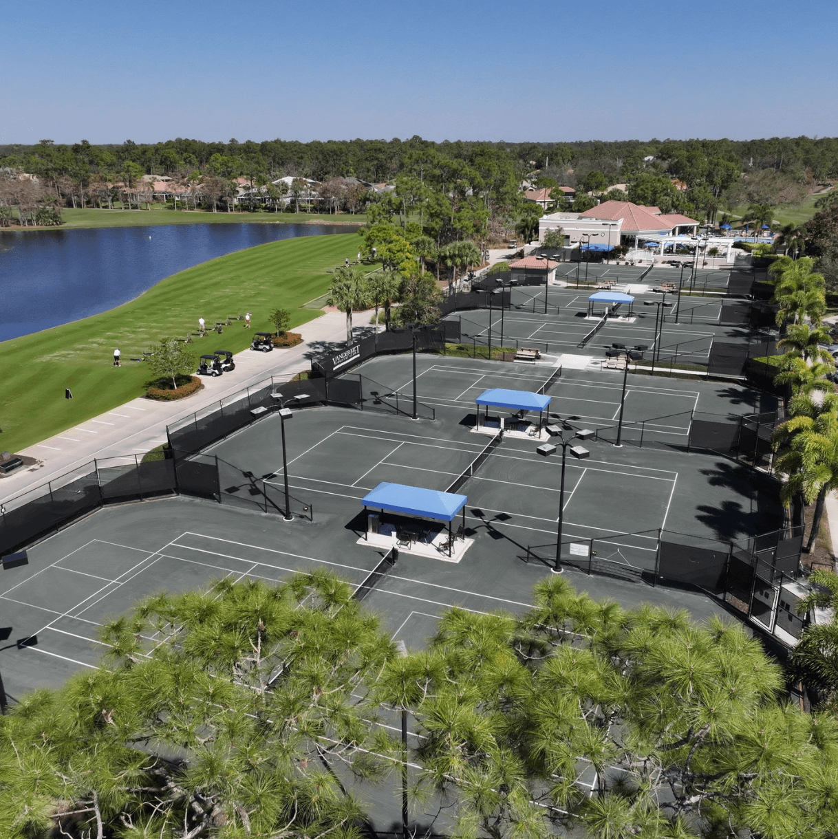 tennis courts